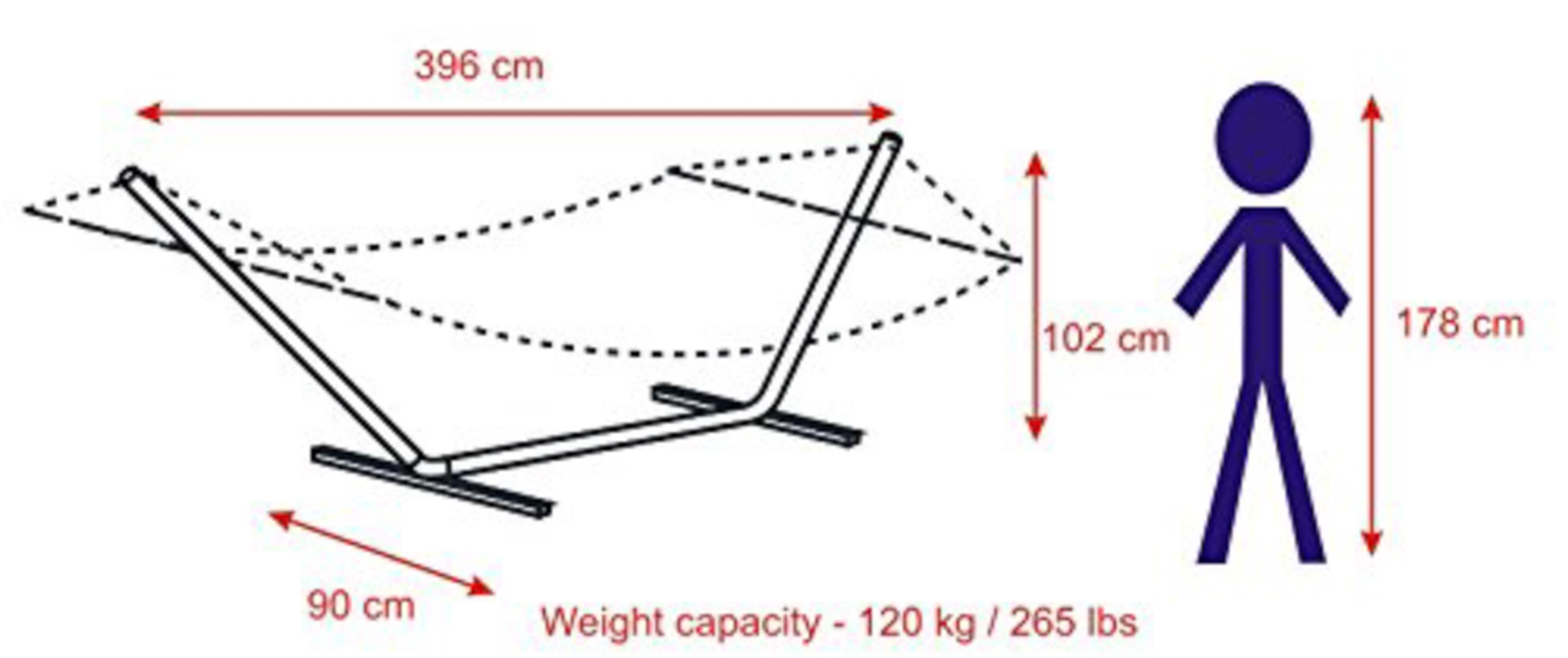 Hangit Green Soft Comb Hammock with Steel Hammock Stand