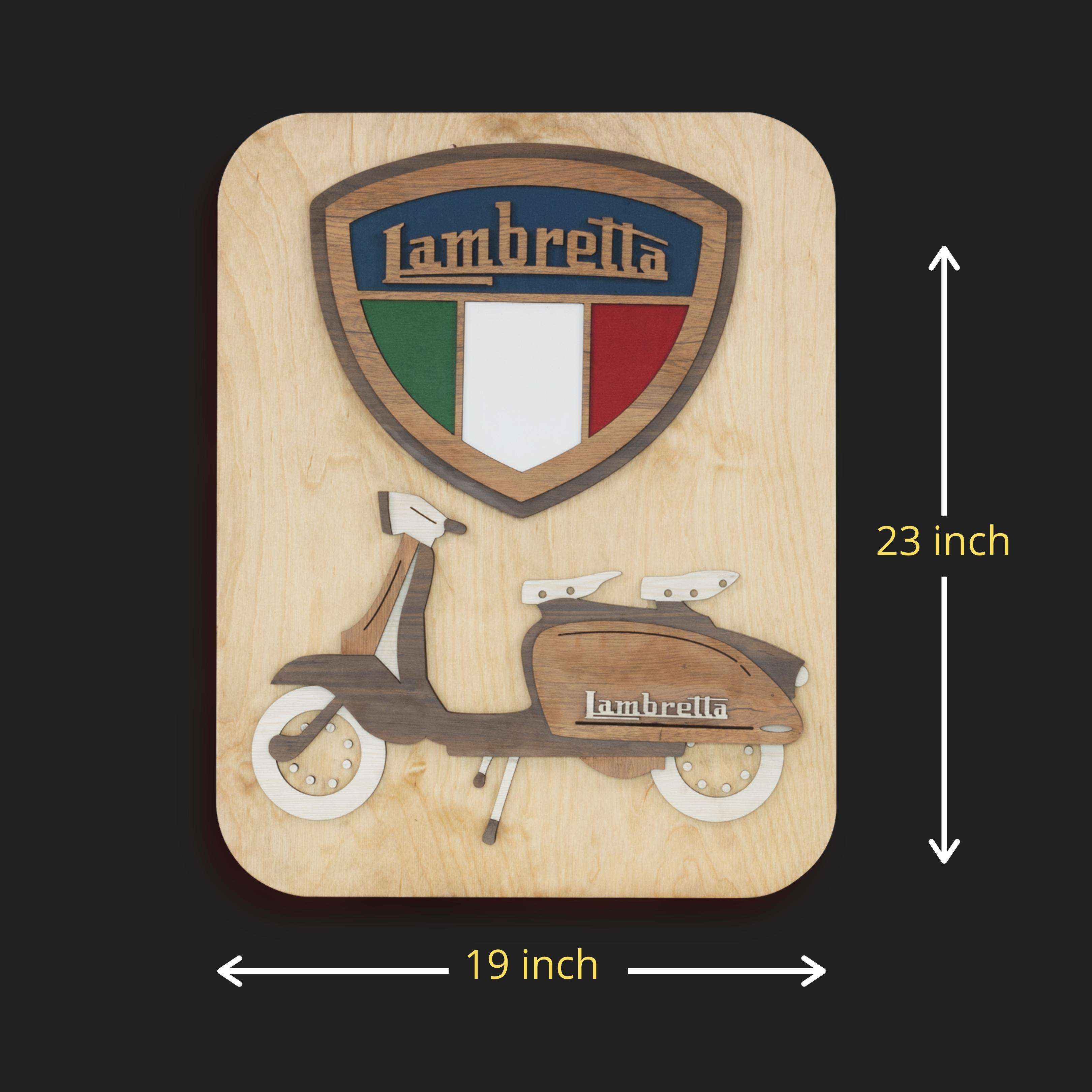 Lambretta Layered Wall Art Decor