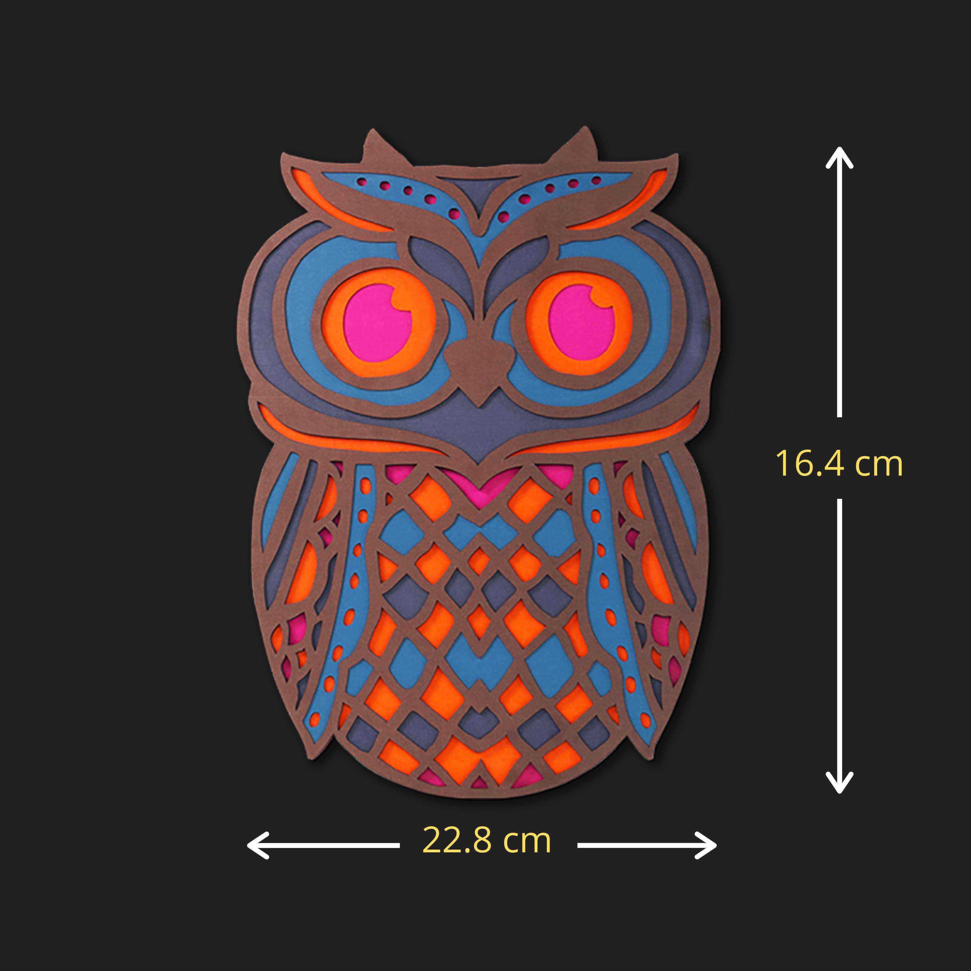 Owl Multilayer Wall Art