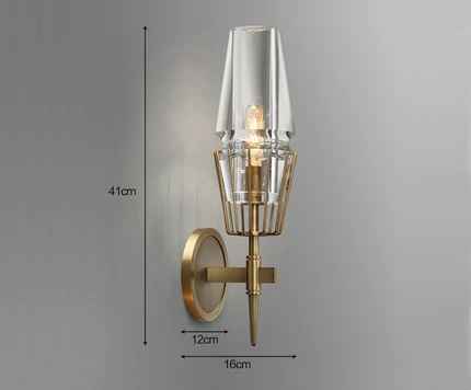 Clear Glass Wall Light