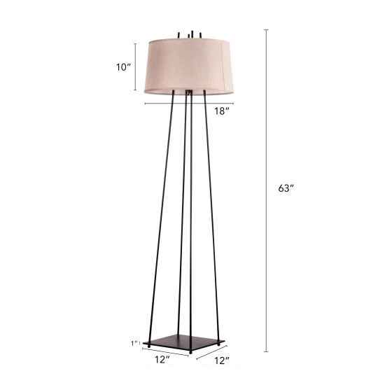 Frame With Fabric Top Floor Standing Lamp