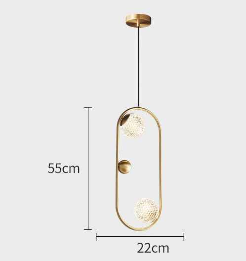 Led Electroplated Hanging Light