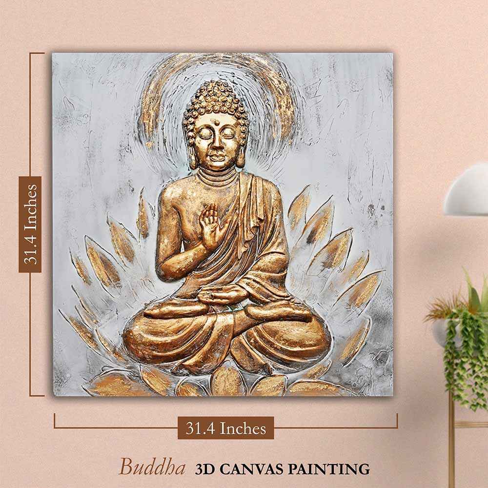 Buddha 3D Canvas Painting