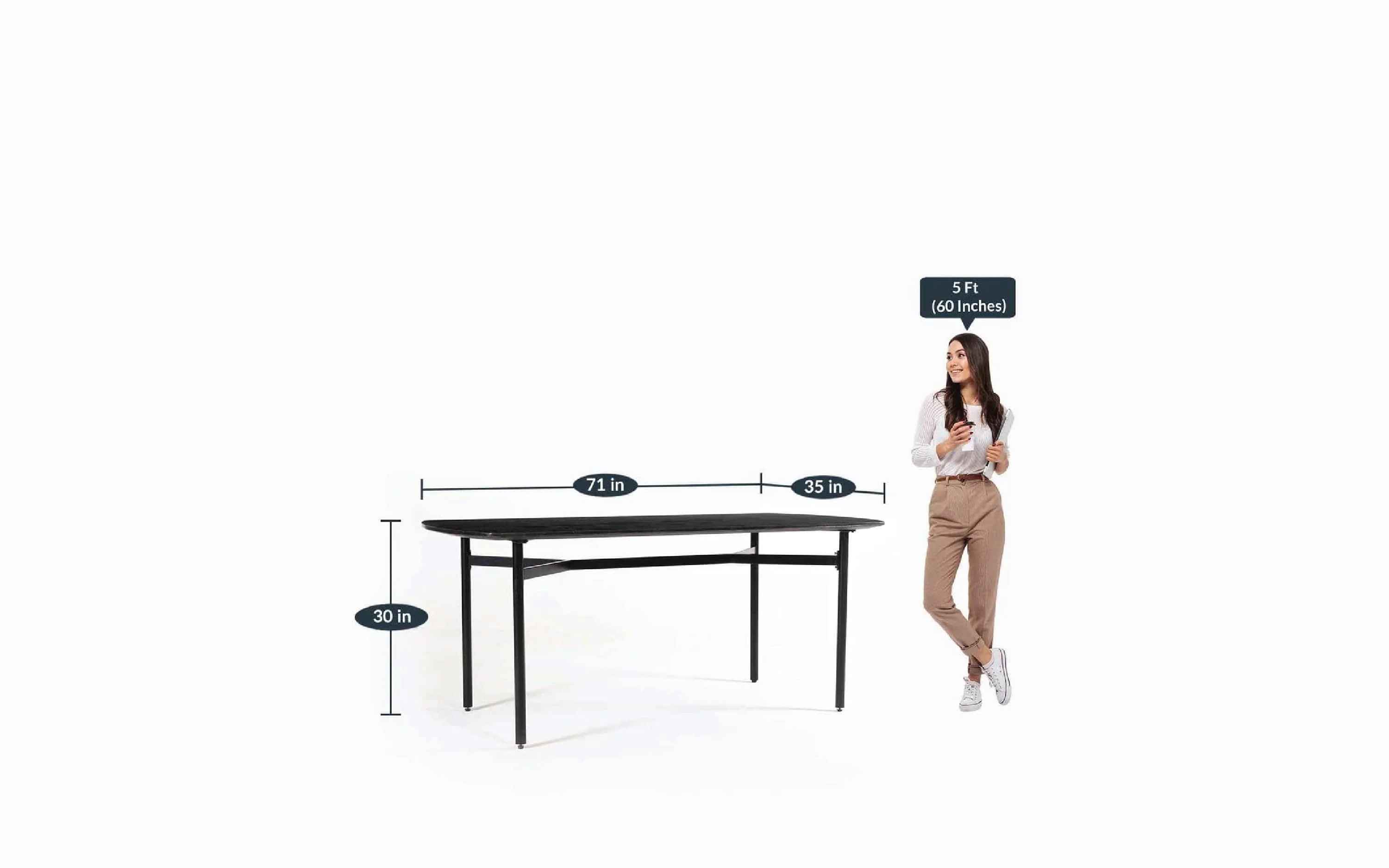 Ipiano Dining Table 6 Seater