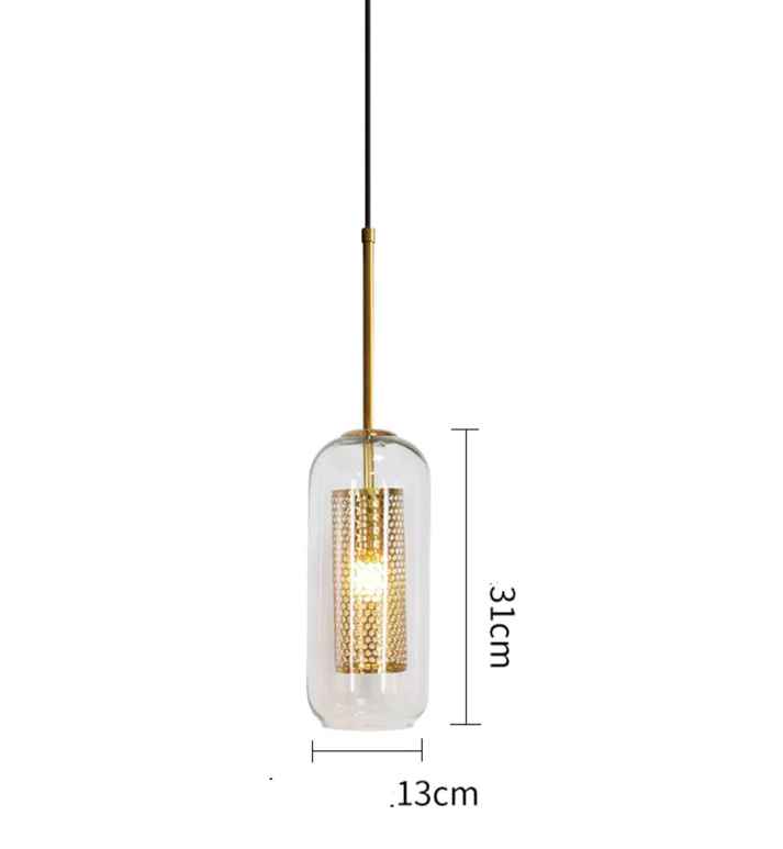 Long Transparent Pendant Light