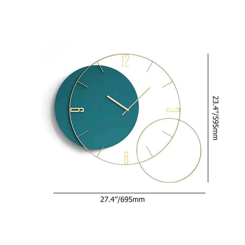 Long State Balck Minimalist Wall Clock