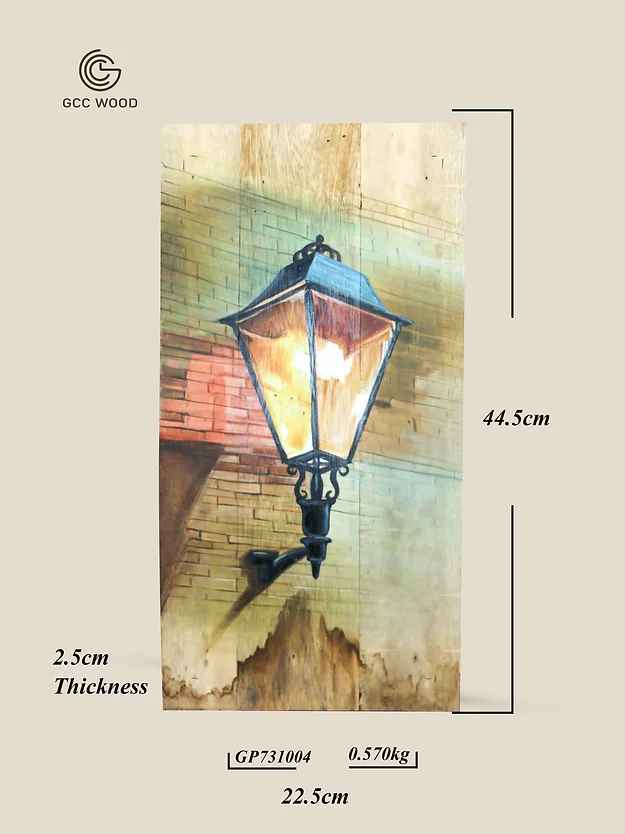 Old Street Lamp Painting