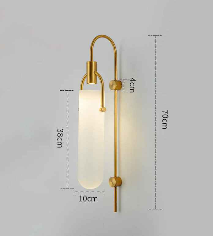 Frost Long Glass Wall Light