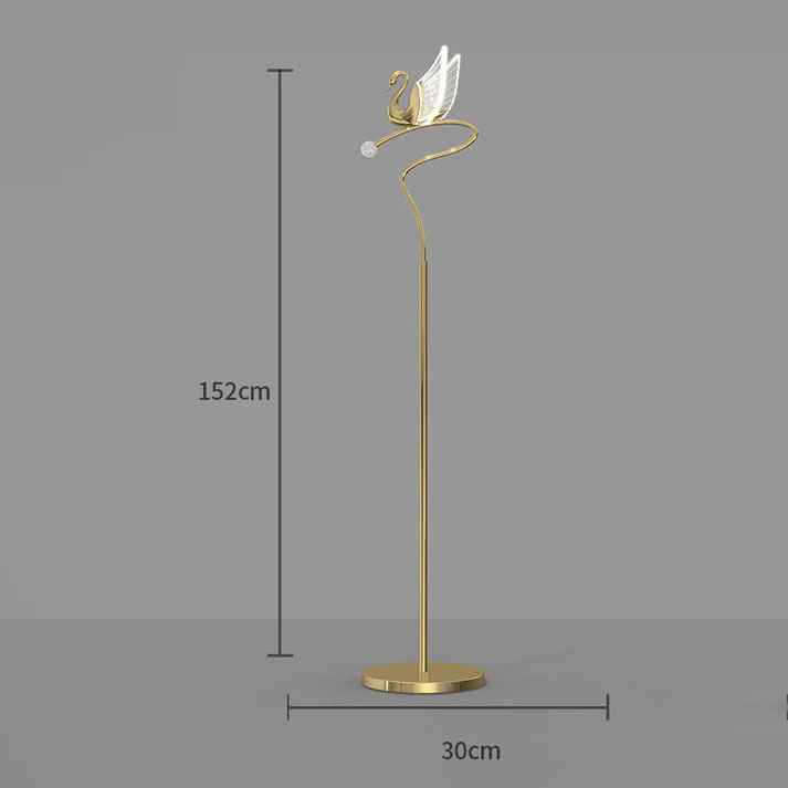 Swan Vertical Nordic Floor Lamp