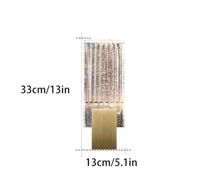 All Copper Crystal Wall Lamp