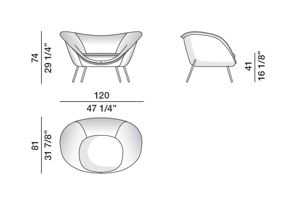 Molteni & C D.154.2 Armchair