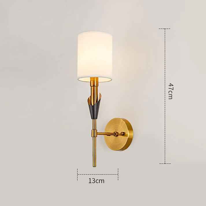 Wall Sconce with Fabric