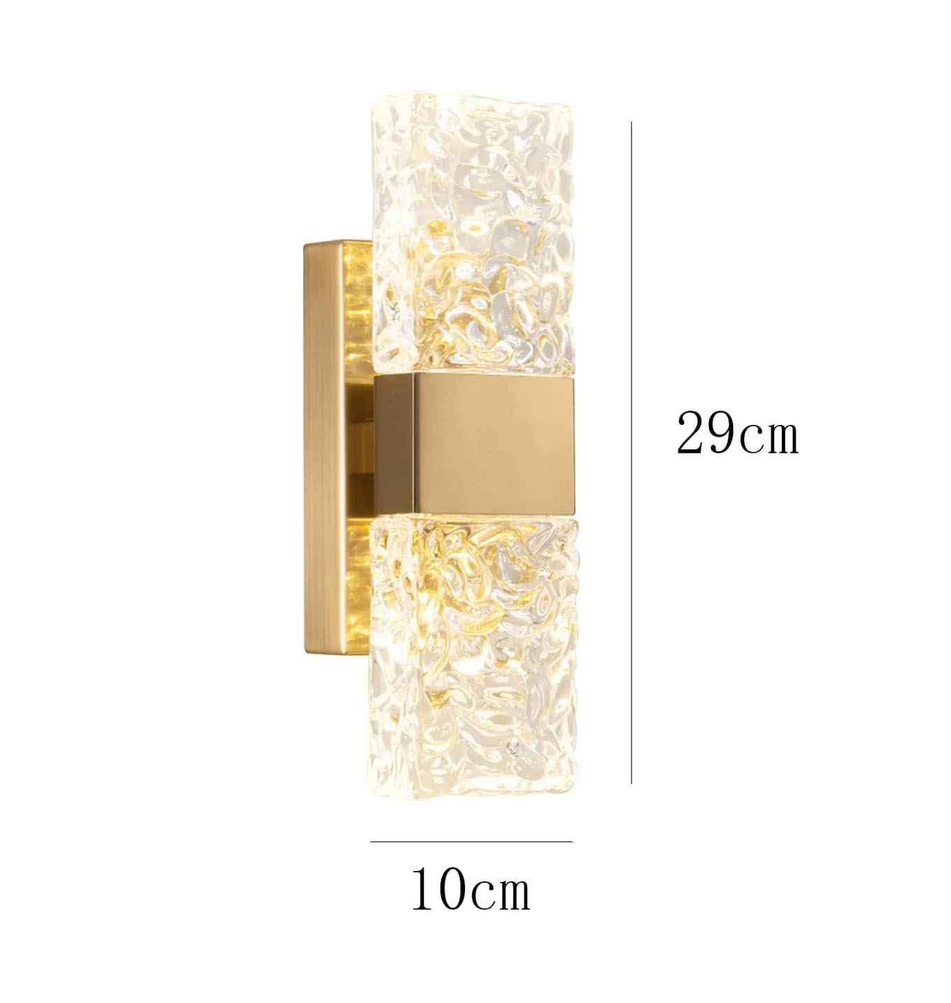 Rectangle Crystal Wall Sconce