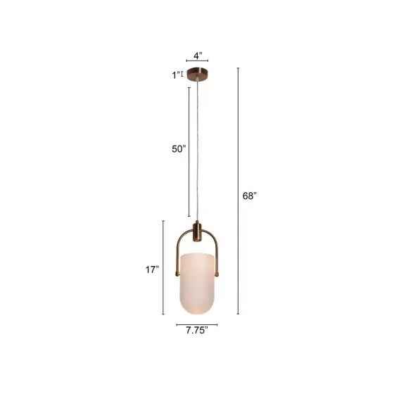 Led Frosted Pendant Light