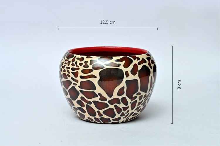 Leopard Metal Planter