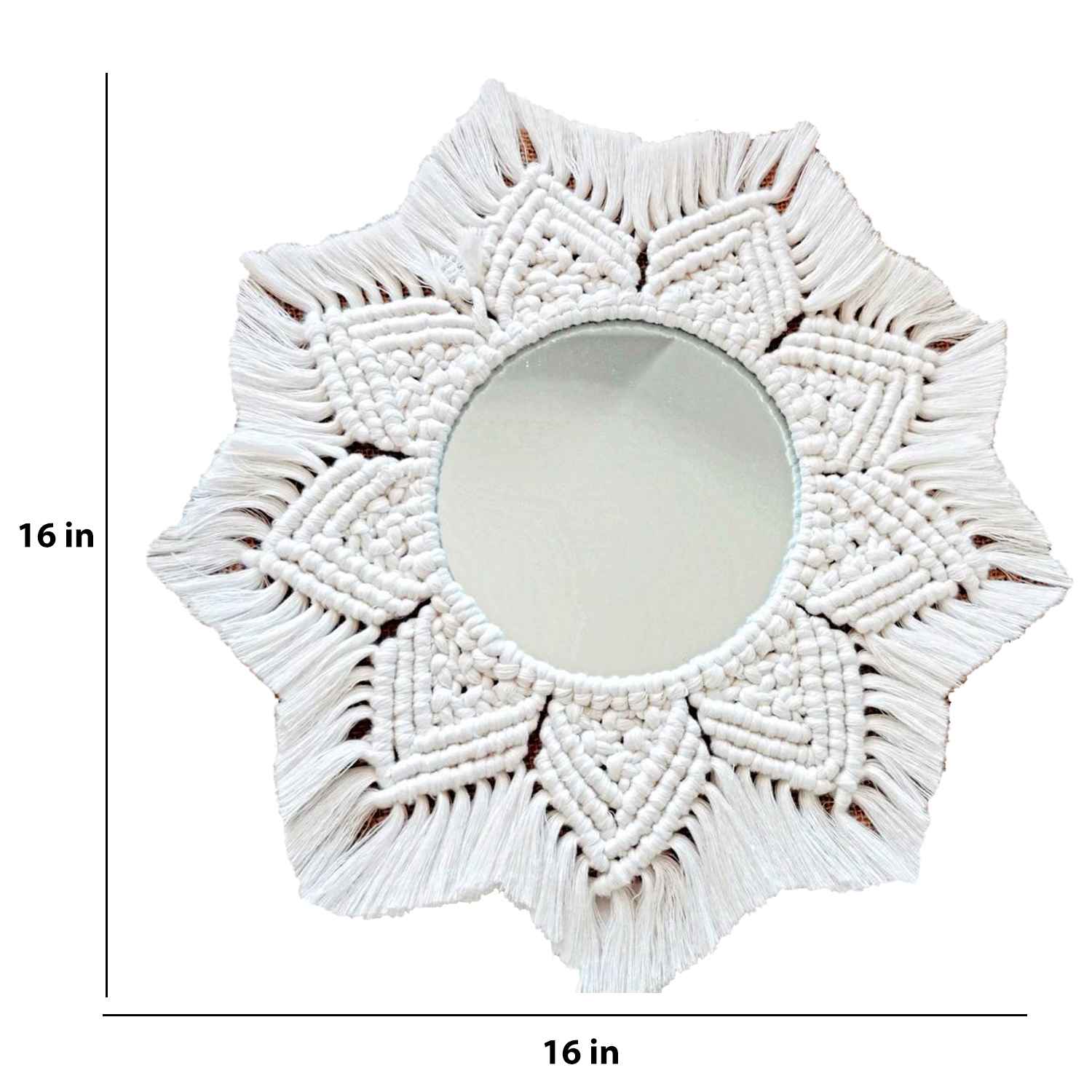 Kaahira Macrame Wall Mirror 