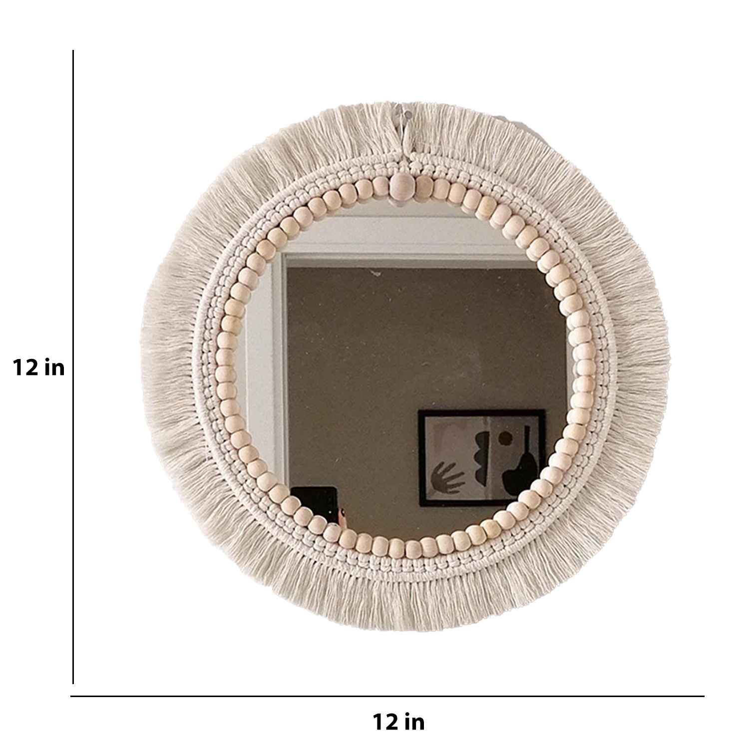 Kaahira Macrame Wall Mirror Set Of 3