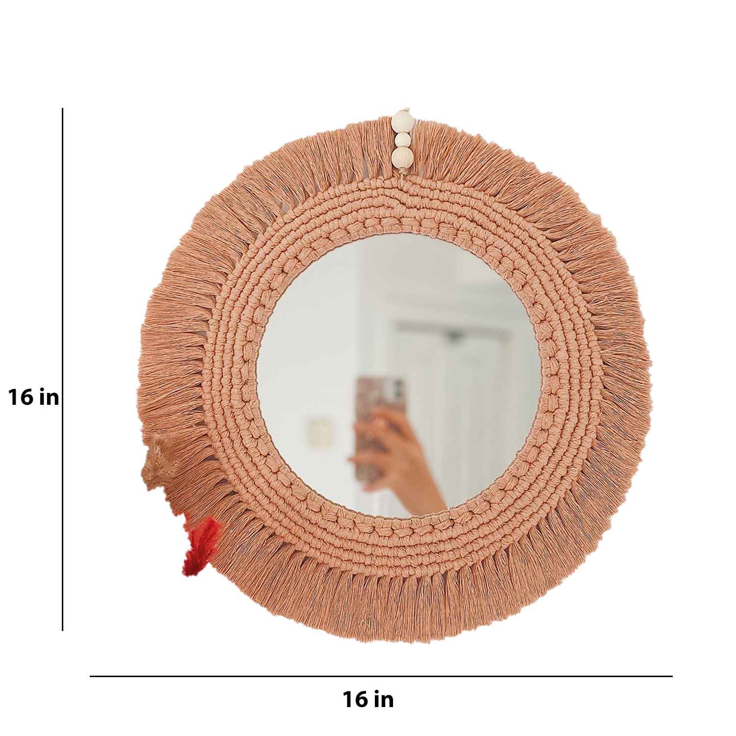 Kaahira Macrame Wall Mirror 