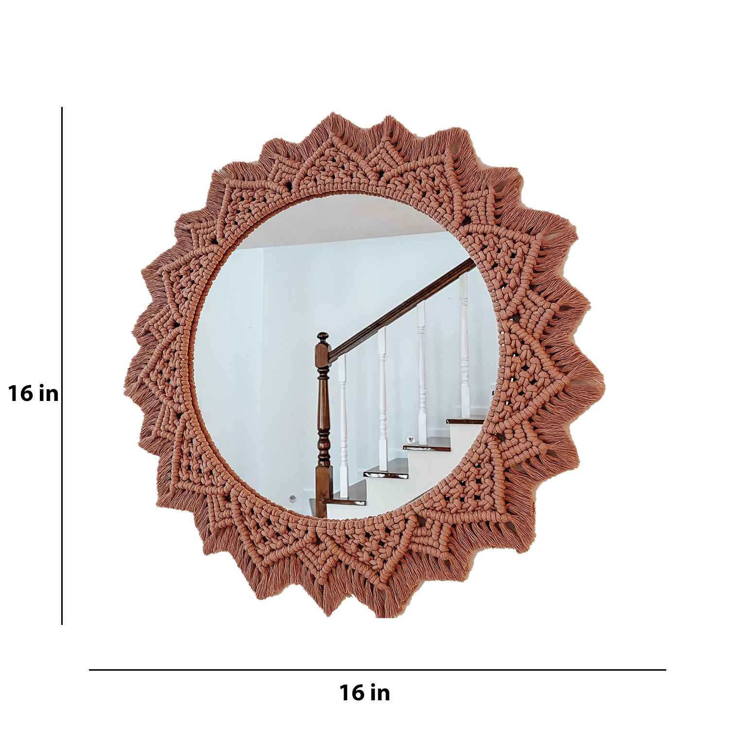 Kaahira Macrame Wall Mirror 