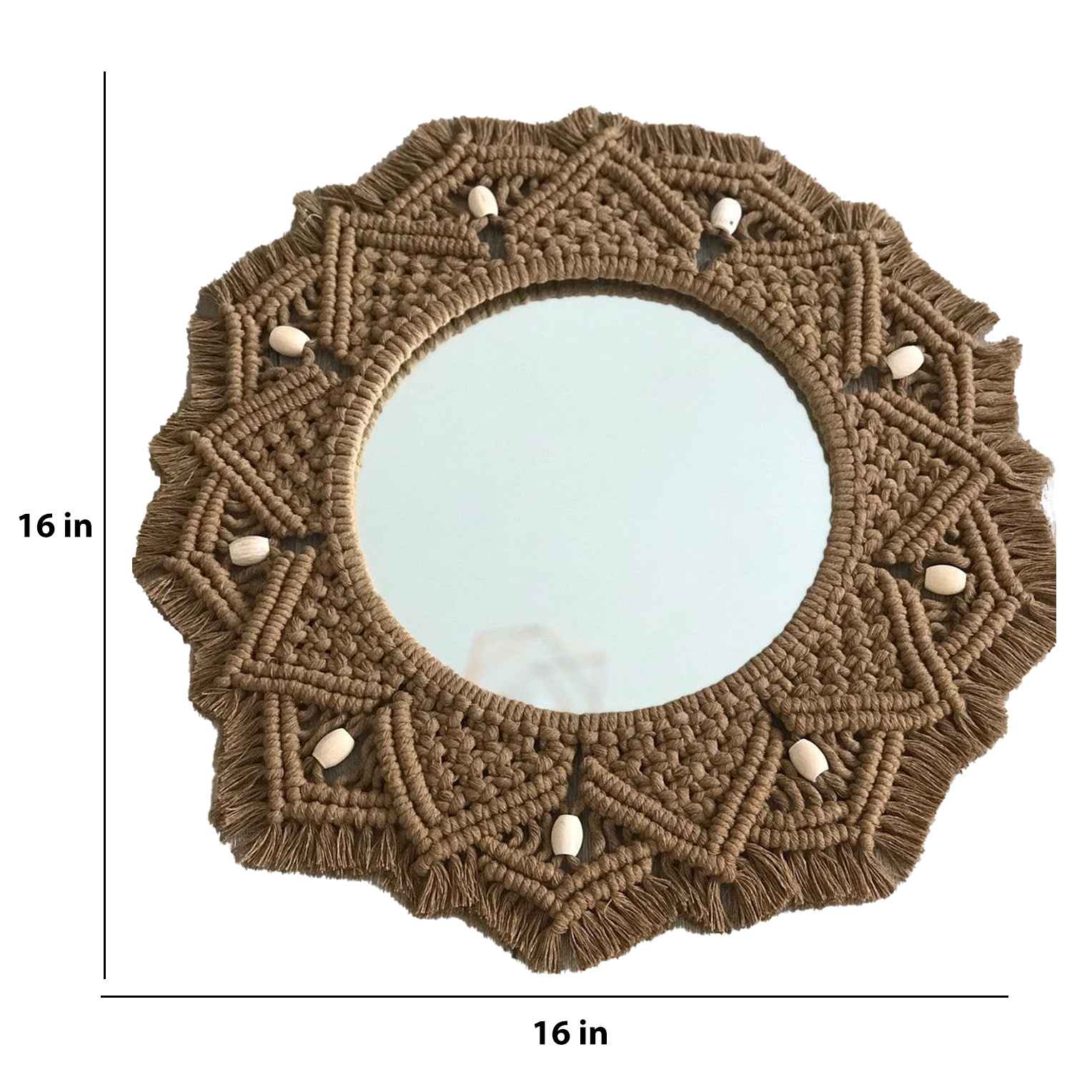 Kaahira Macrame Wall Mirror 