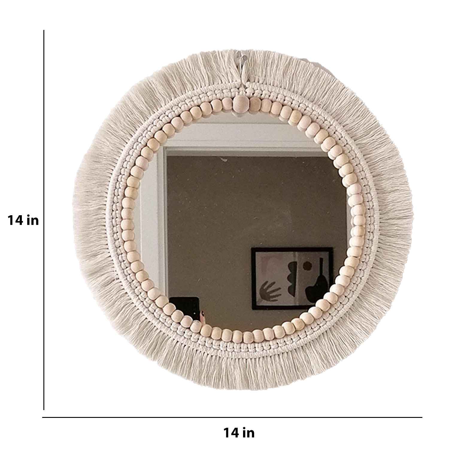 Kaahira Macrame Wall Mirror Set Of 3