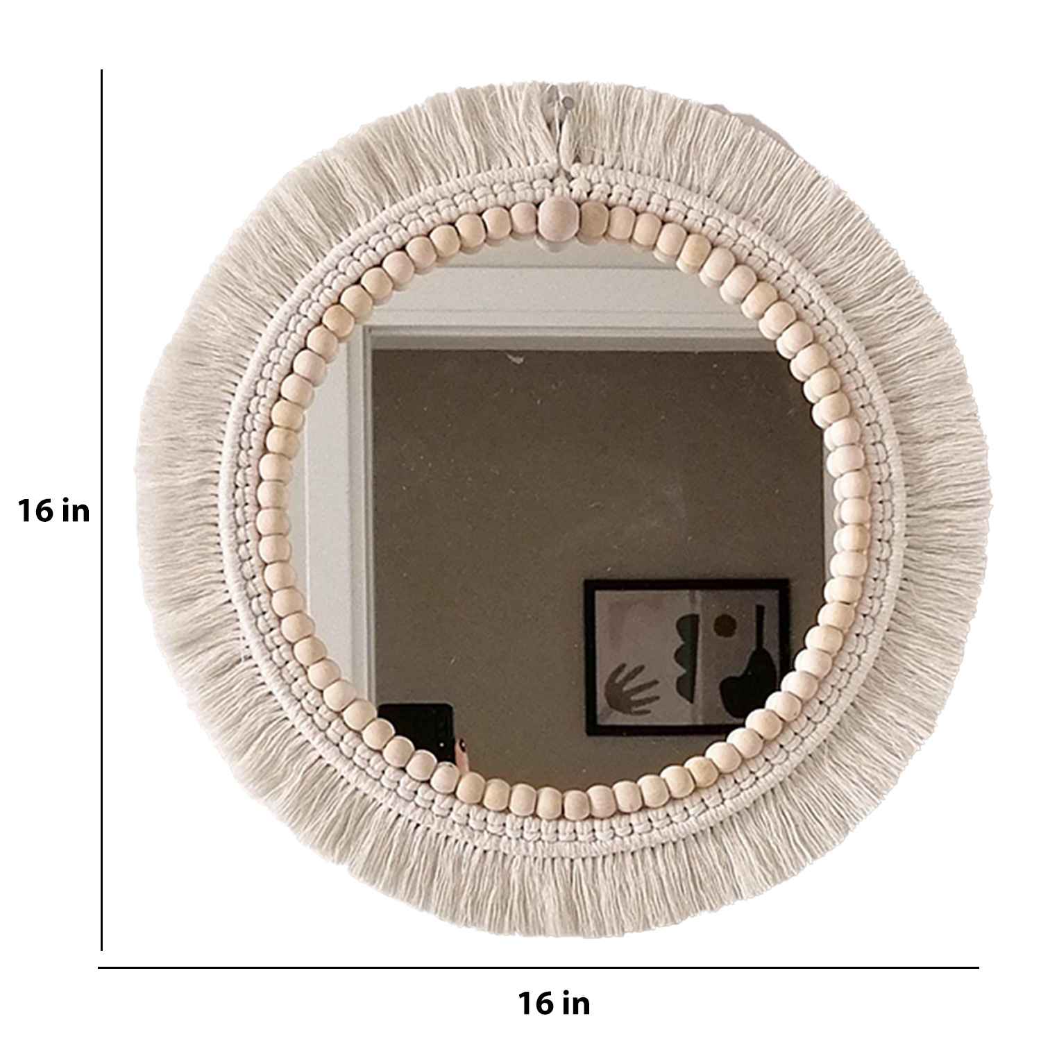 Kaahira Macrame Wall Mirror Set Of 3