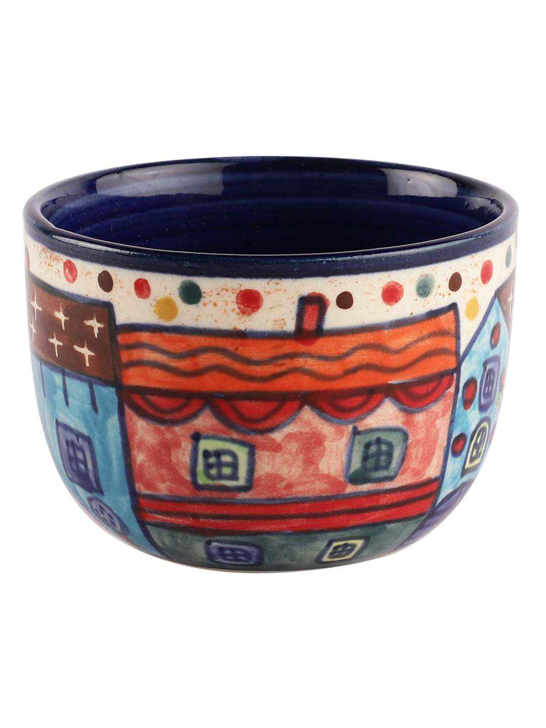 Handcrafted & Handpainted Snack Bowls (Multicolour)