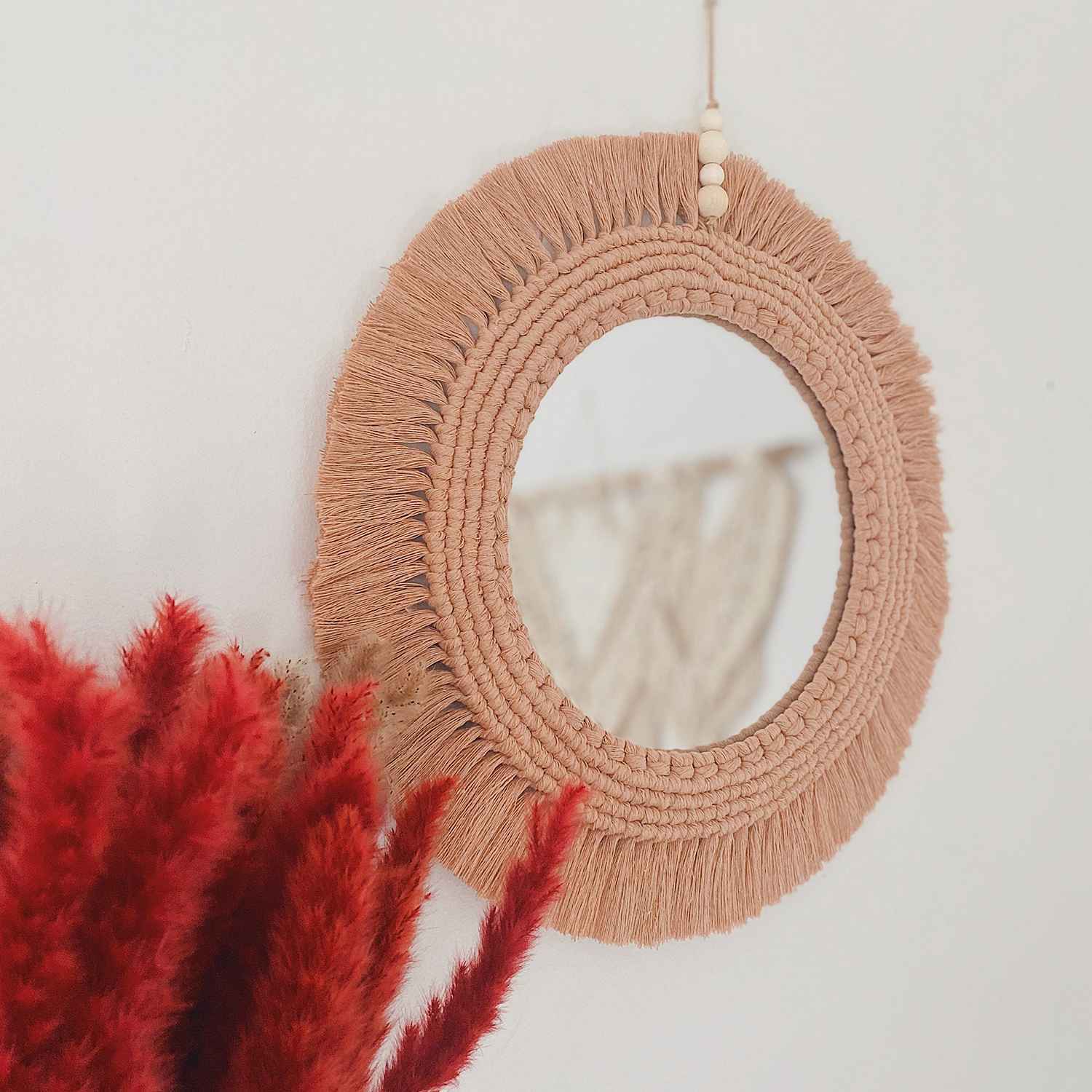 Kaahira Macrame Wall Mirror 