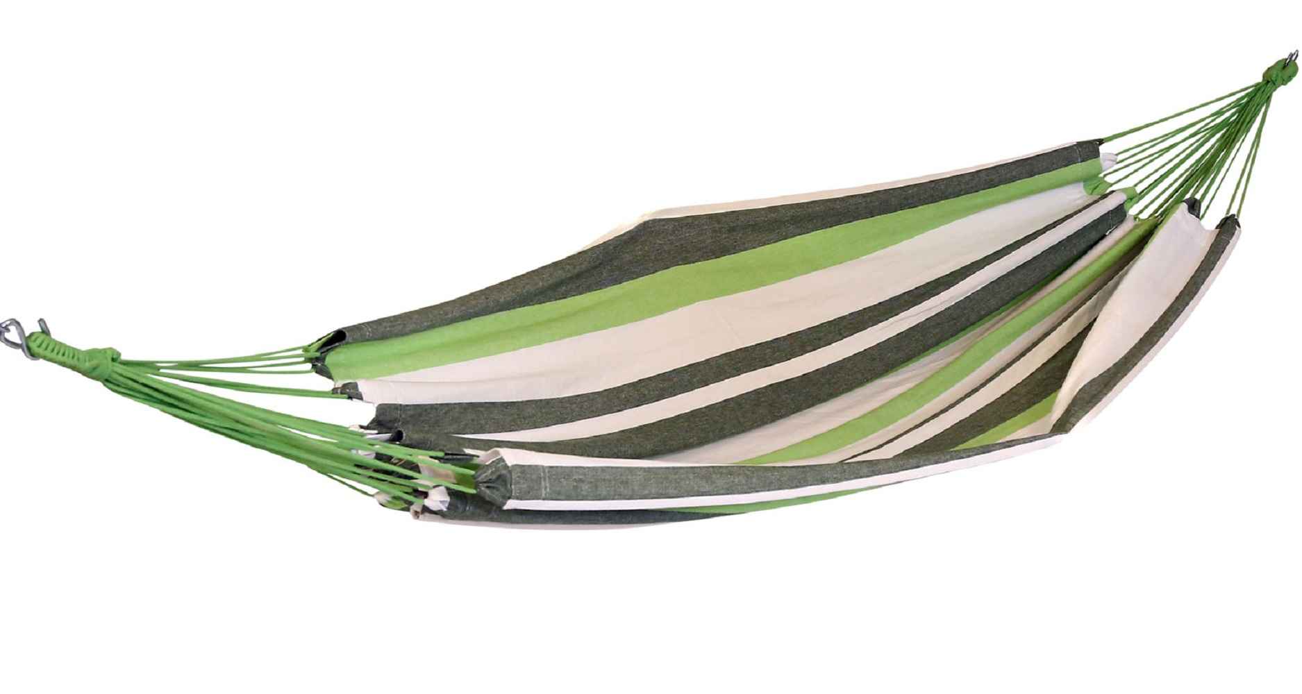 Hangit Garden Green extra wide Brazilian Canvas Hammock in a bag