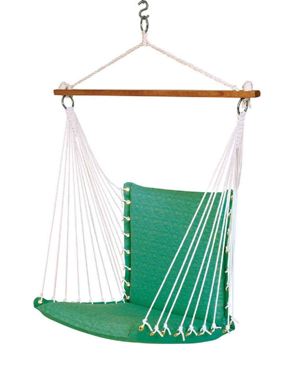 Hangit Premium Cushioned swing chair-Royal Green