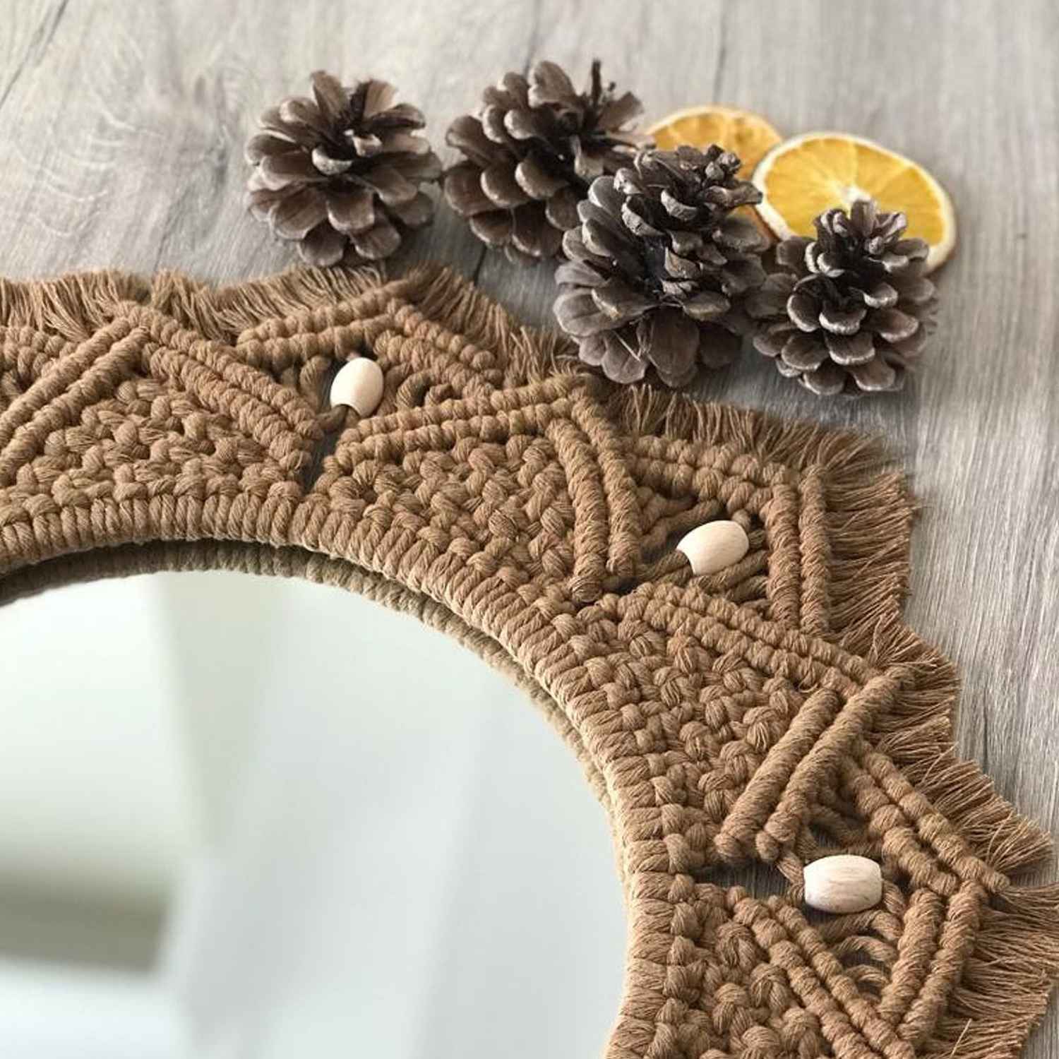 Kaahira Macrame Wall Mirror 