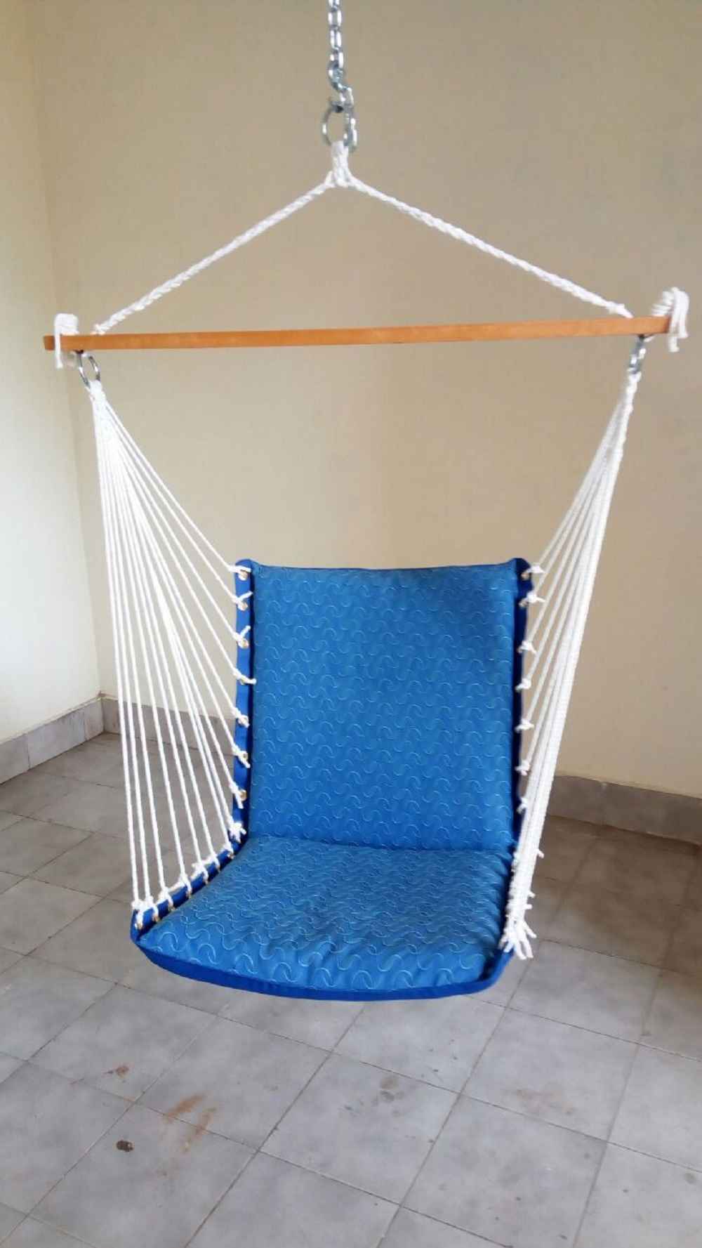 Hangit Premium Cushioned swing chair-Royal Blue