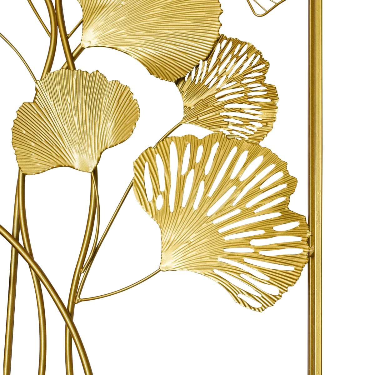 Gingko Leaves Panel Golden Wall Decor