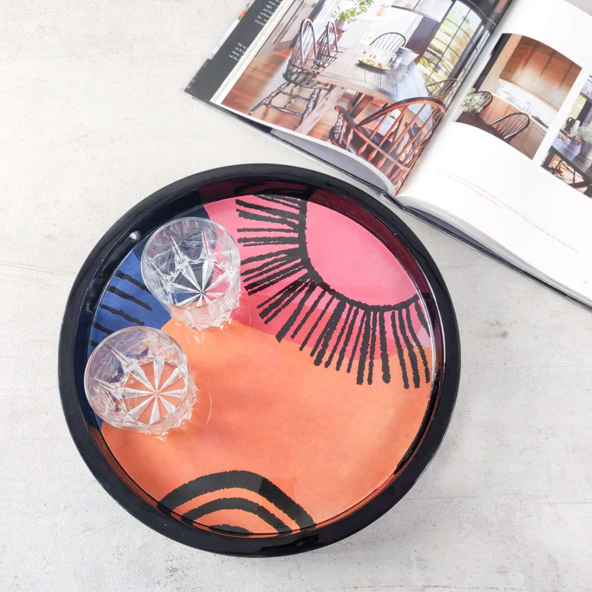 Roderick Modern Art Lacquer Tray