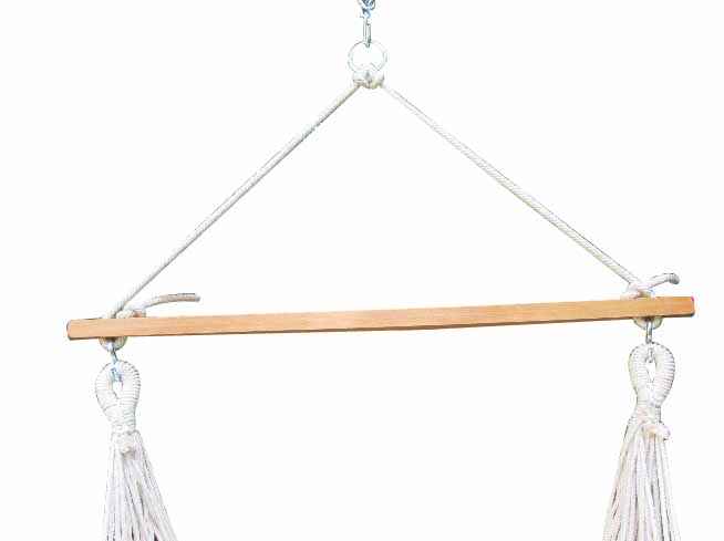 Hangit Cotton Indoor Cushioned Swing - Multi stripe