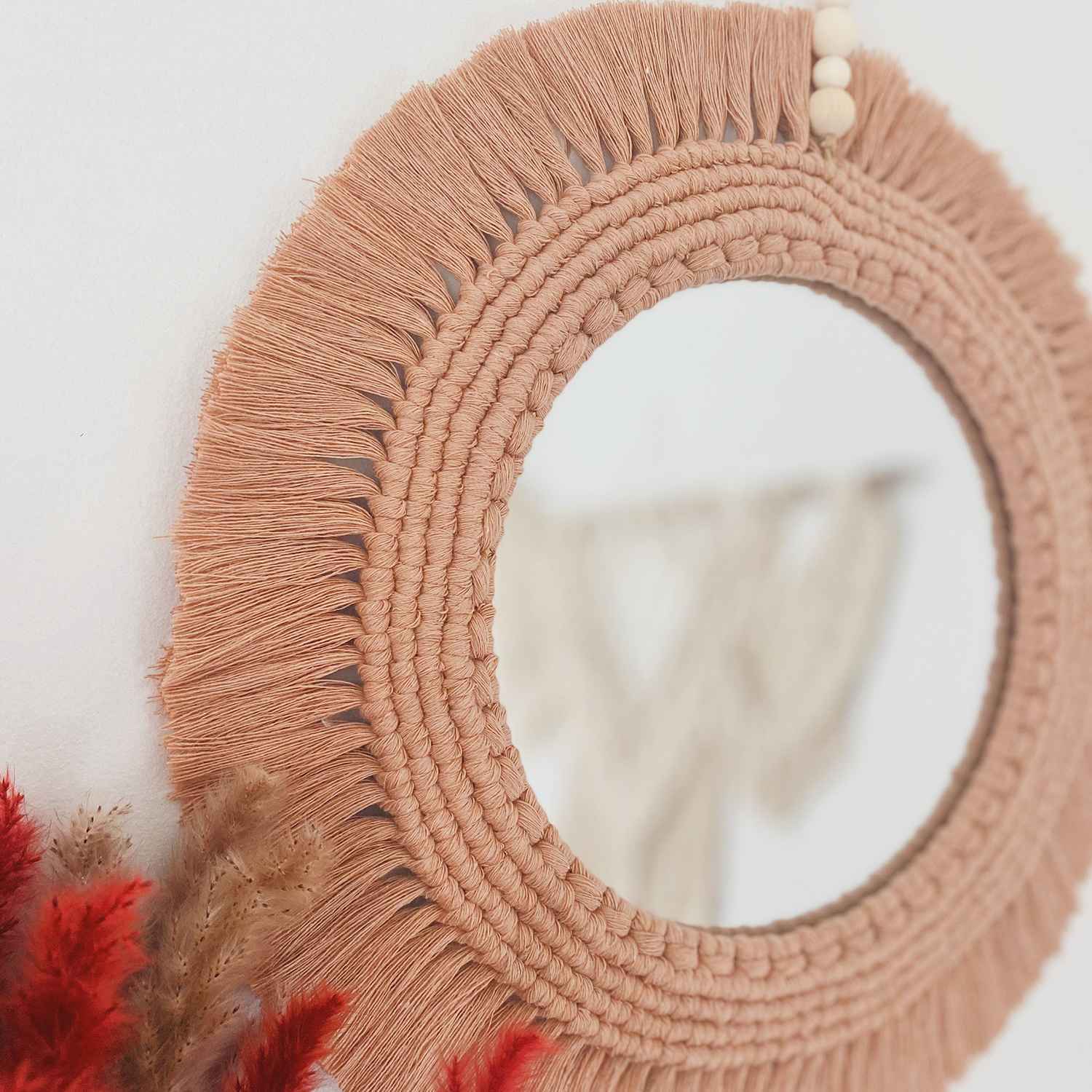 Kaahira Macrame Wall Mirror 