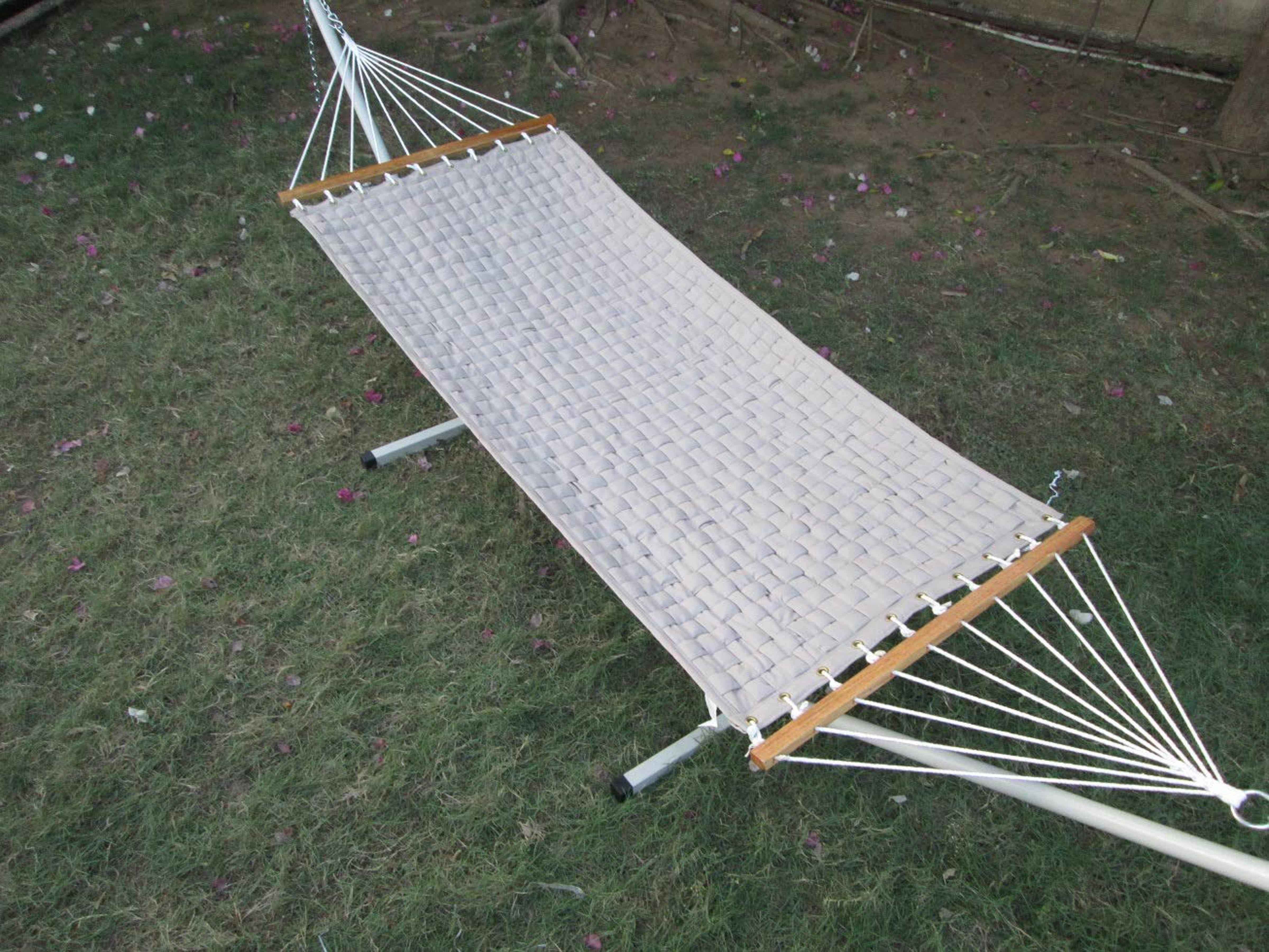 Hangit Premium Weave Soft Comb Hammock with Steel Hammock Stand