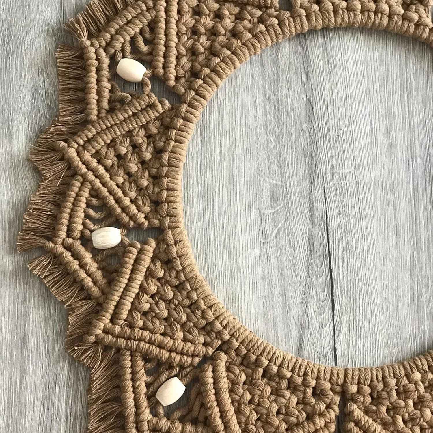 Kaahira Macrame Wall Mirror 