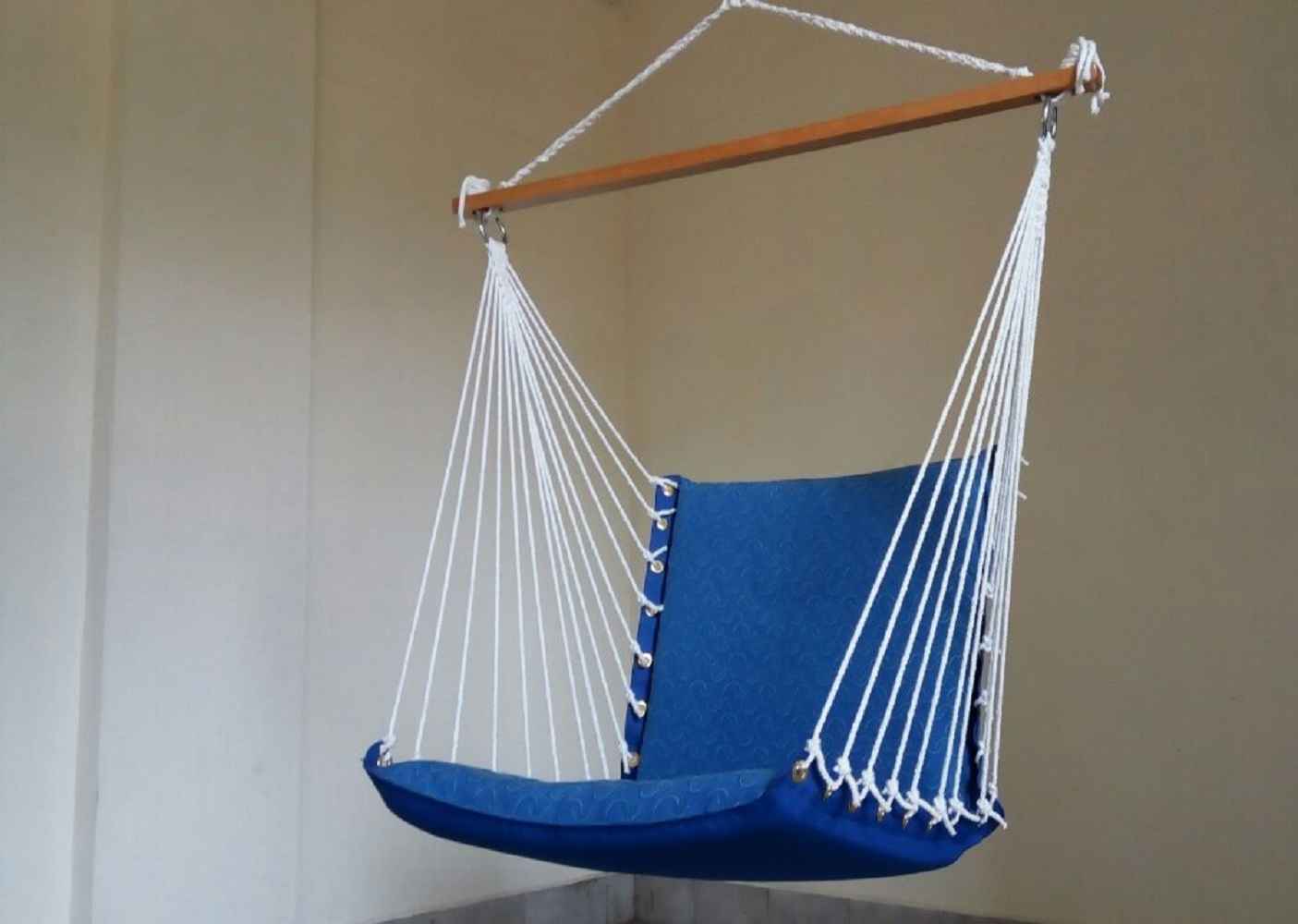 Hangit Premium Cushioned swing chair-Royal Blue