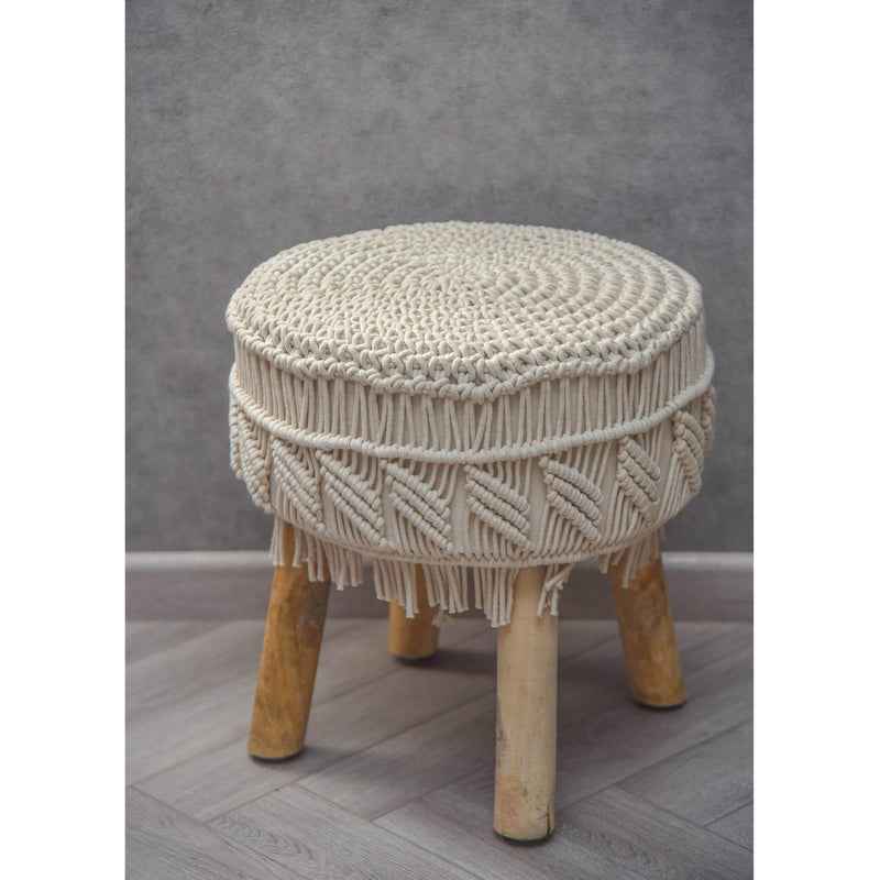 Kaahira Macrame Stool