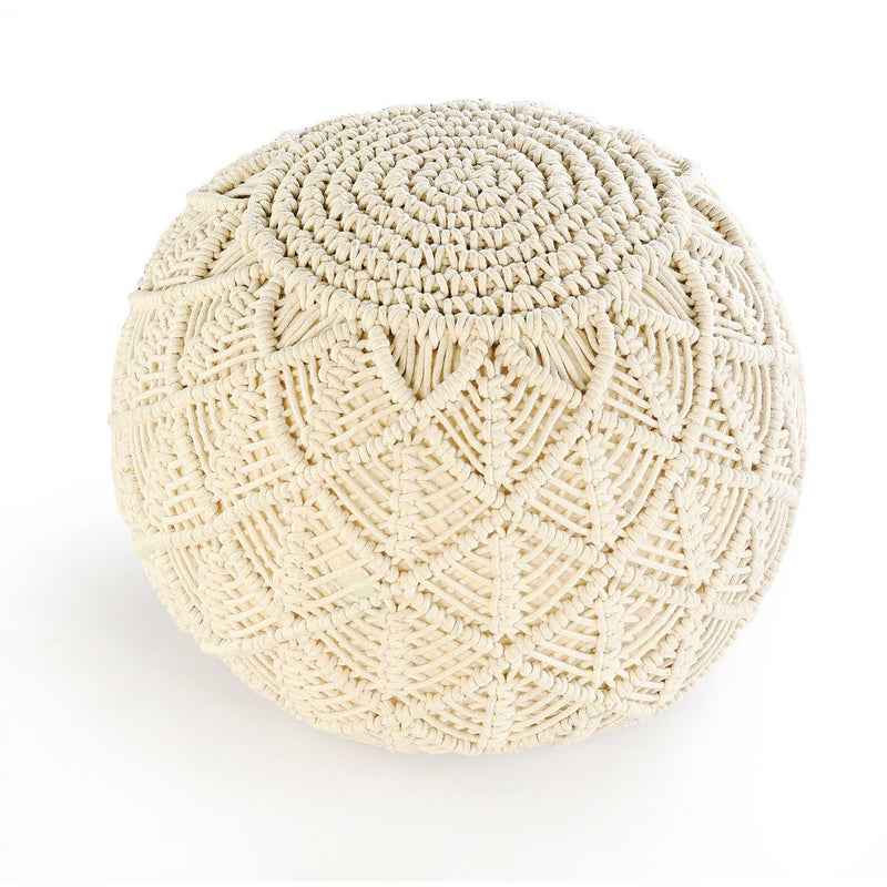 Kaahira Macrame Poufee