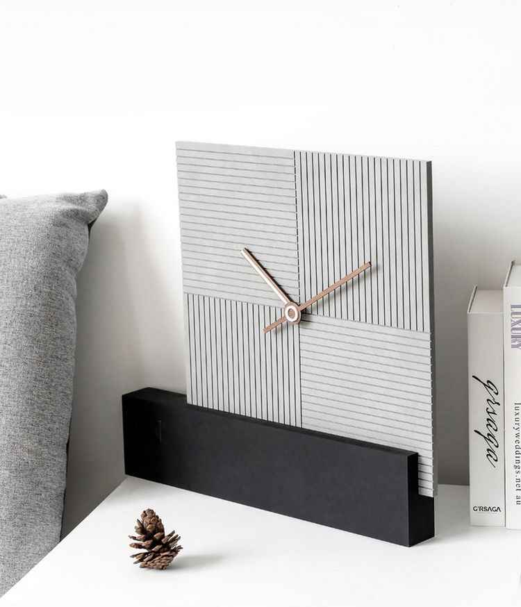 Eternal Grey Wall Clock Square