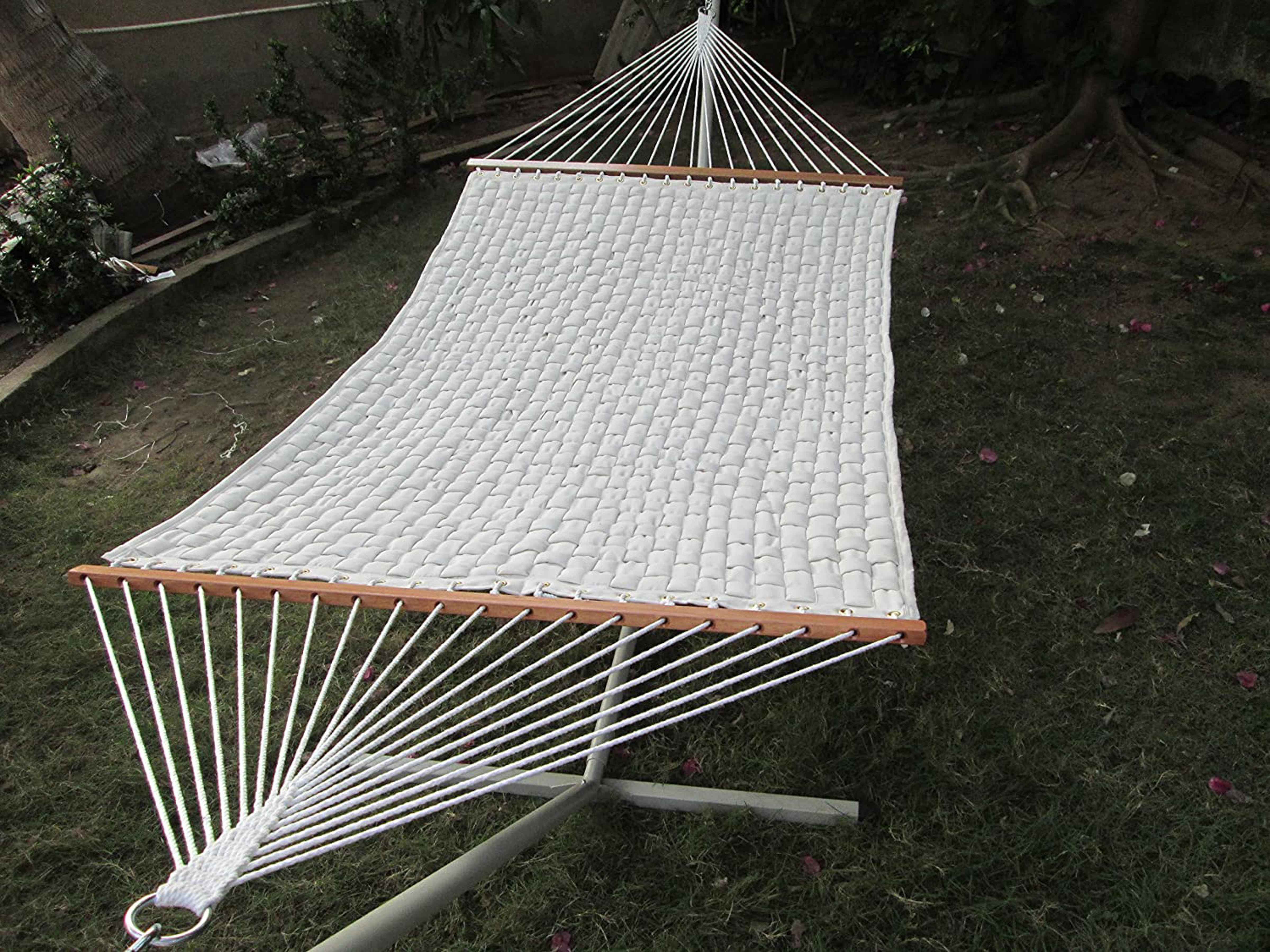 Hangit Extra Large Soft Comb Quilted Hammock- Offwhite