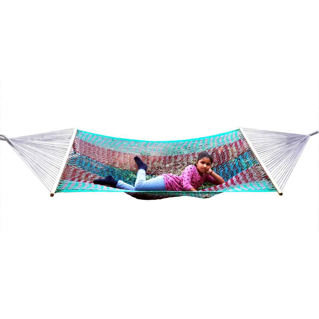 Hangit Ocean Blue Mexican Tight Rope Hammock