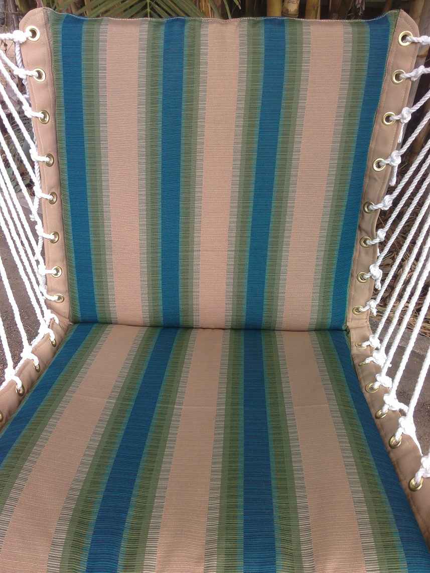 Hangit Premium Cushioned swing chair-Forest Stripe