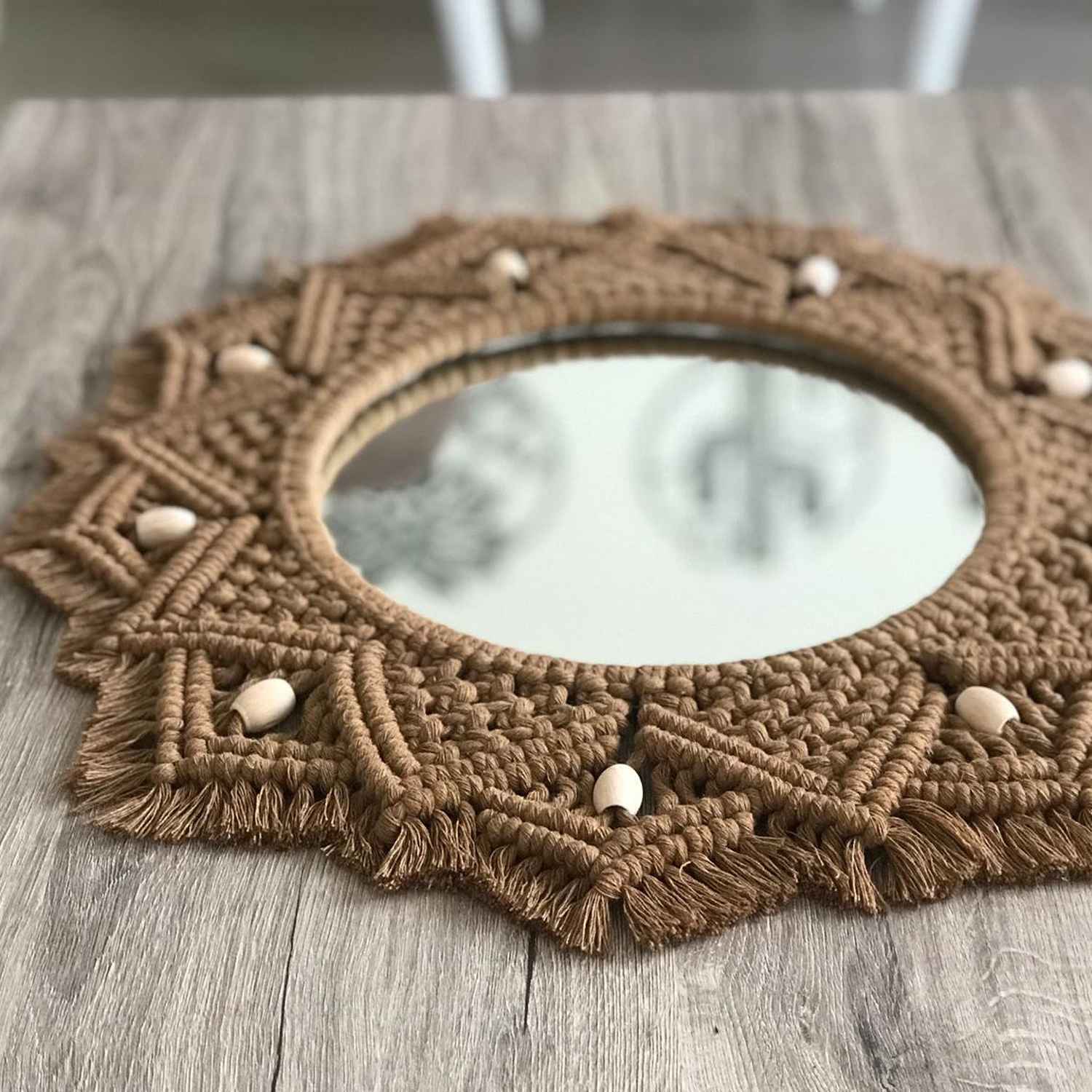 Kaahira Macrame Wall Mirror 