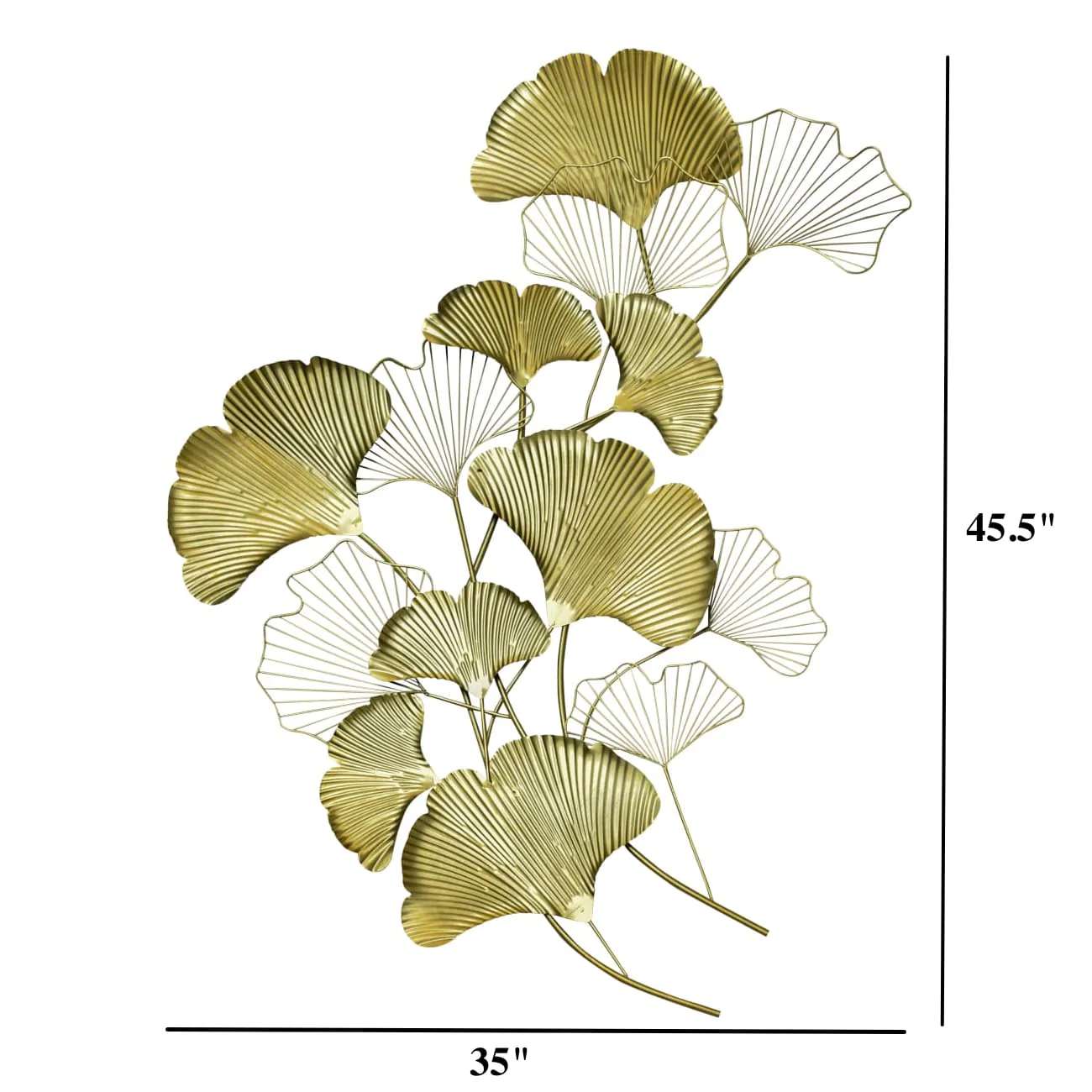 Gingko Leaves Golden Wall Decor