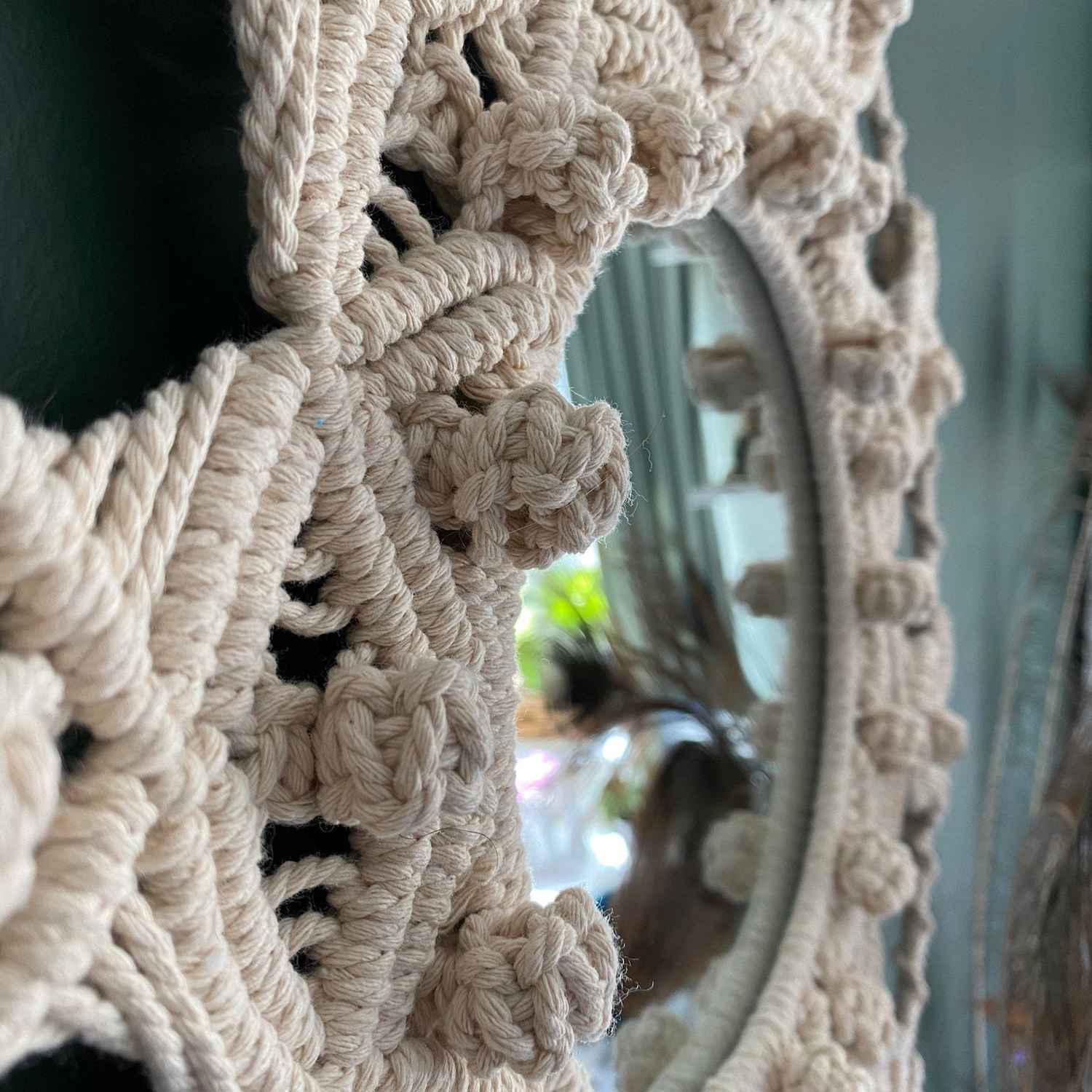 Kaahira Macrame Wall Mirror 