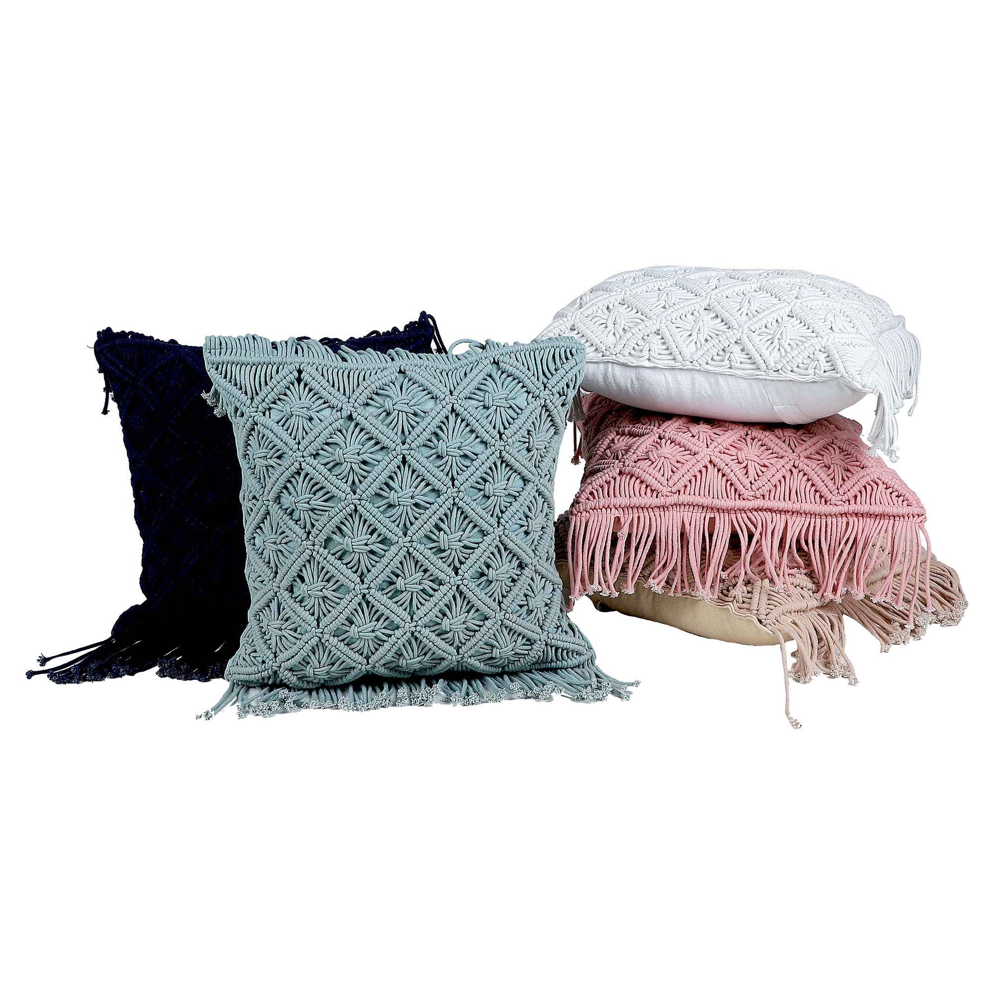 Kaahira Macrame Cushion Covers