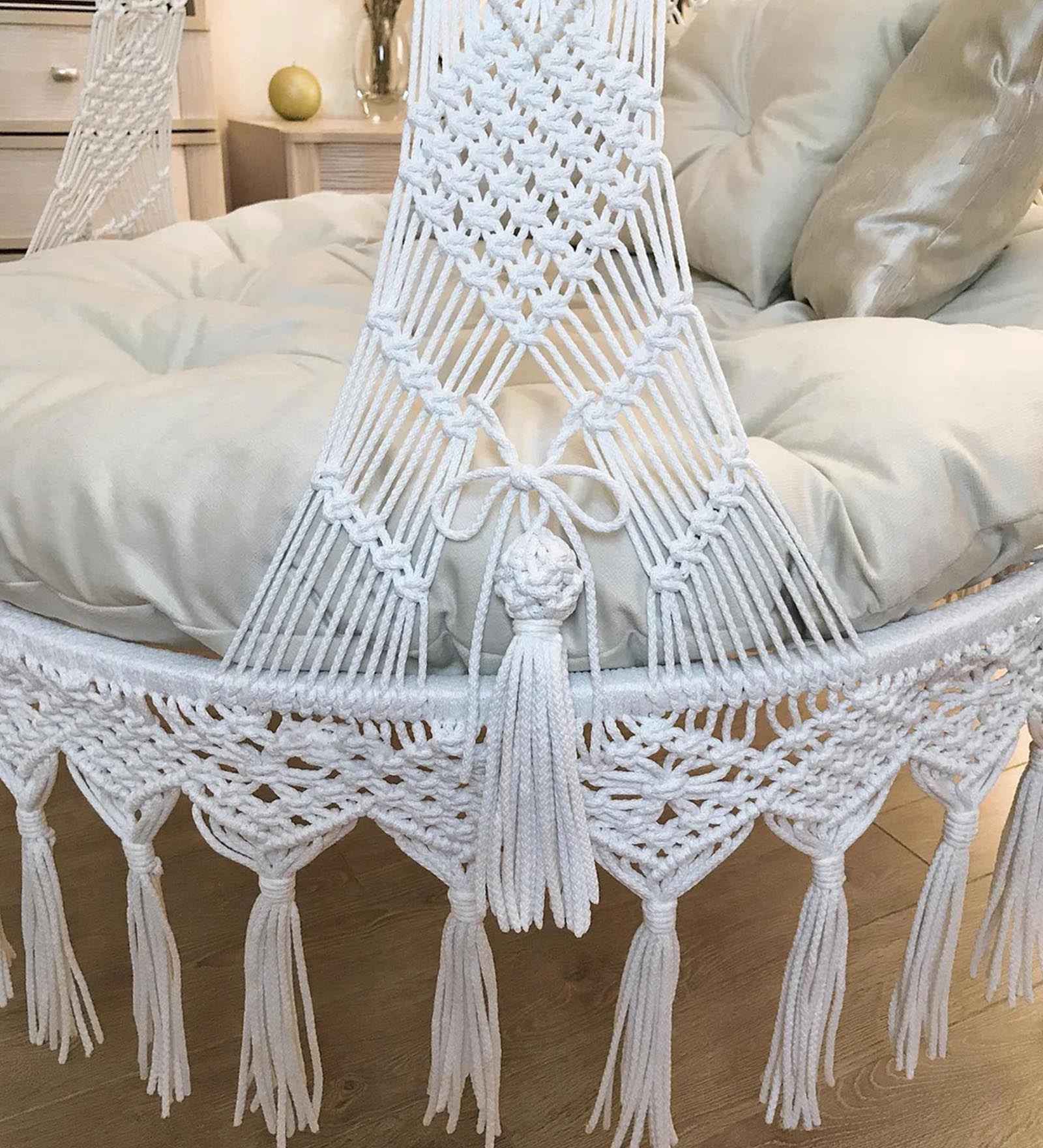 Kaahira Luxurios Fairy White Handwoven Swing in White